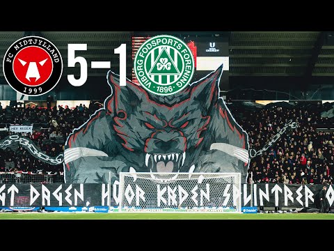 Amazing Wolf Tifo! 🐺 | Det Midtjyske Derby 🇩🇰 | FC Midtjylland 5-1 Viborg FF 2023.12.04