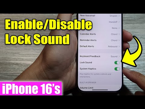 iPhone 16/16 Pro Max: How to Enable/Disable Lock Sound
