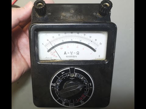 Siemens multimeter Multizet µA L11 U6 1950 test teardown repair