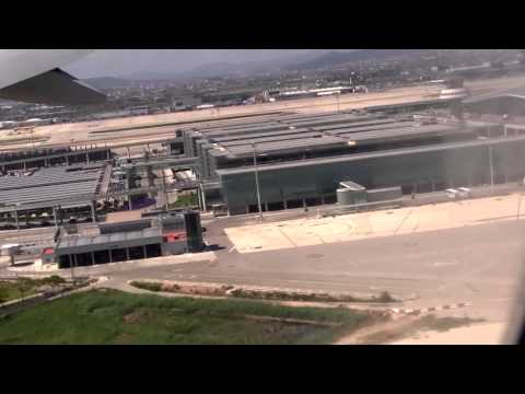 Взлёт Боинга 777-300 в Барселоне. Посадка в Домодедово.