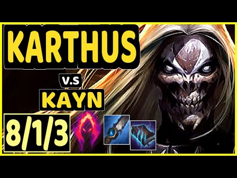 CARBON (KARTHUS) vs KAYN - 8/1/3 KDA JUNGLE GAMEPLAY - OC Ranked MASTER