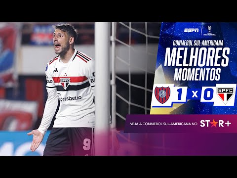 Gols e lances de San Lorenzo x São Paulo