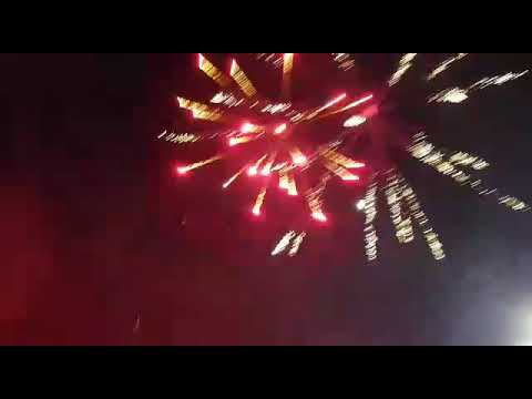 Vuurwerk bij VV Zwaluwe 1 - VV Klundert 1