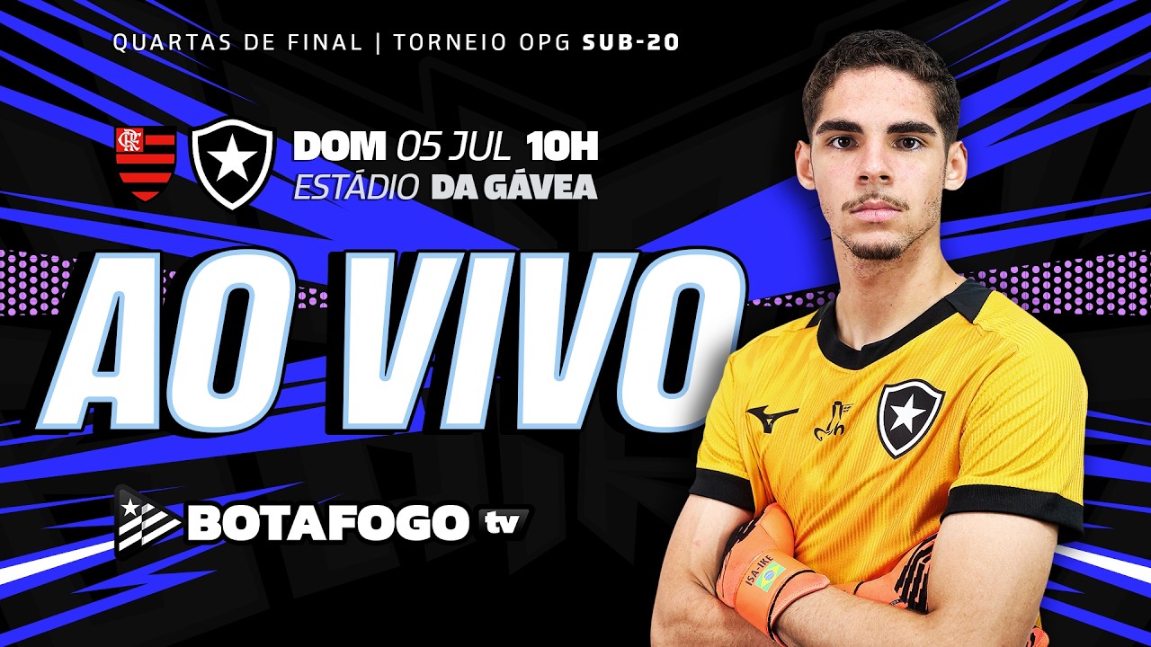 AO VIVO | Botafogo faz jogo de ida das quartas de final do OPG Sub-20 contra o Flamengo