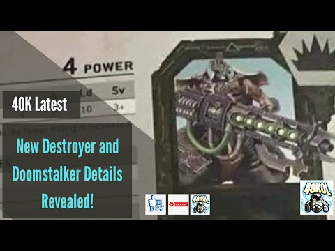 Warhammer 40k News: New Destroyer and Doom stalker Stats Revealed / 4 August 2020
