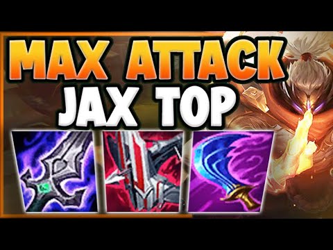 100-0 ANY CHAMPION INSTANTLY WITH MAX ATTACK JAX STRATEGY! JAX TOP GAMEPLAY! - League of Legends