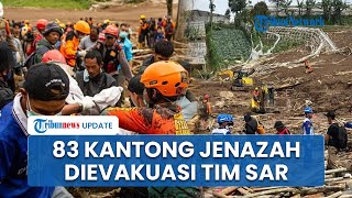 UPDATE Longsor Cisarua: 83 Kantong Jenazah Dievakuasi hingga Pengungsi Mulai Tinggalkan Posko