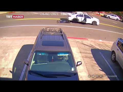 ABD'de gaspçılar kadını arabayla sürükledi