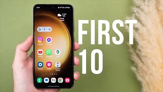 Galaxy S23 - First 10 Things To Do! (Tips & Tricks)