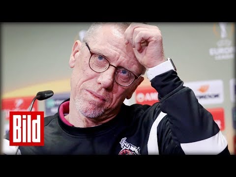 1. FC Köln vs Arsenal London - Stöger über seinen Trainer-Job
