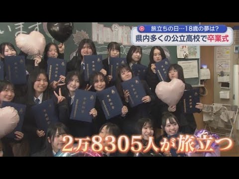 YouTube Video 別れと旅立ちの春　静岡県内の公立高校で卒業式～県立駿河総合高校