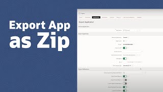 Export App as Zip