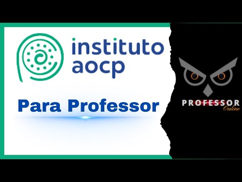Concurso de Professor - Banca Instituto AOCP