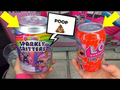 Poopsie Slime Surprise UNICORN Sparkly Critters & FAKE LOL surprise dolls opening REAL VS Fake LOL