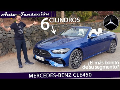 Prueba Mercedes Benz CLE450 Cabriolet review . Potencia de 6 cilindros y techo descapotable.