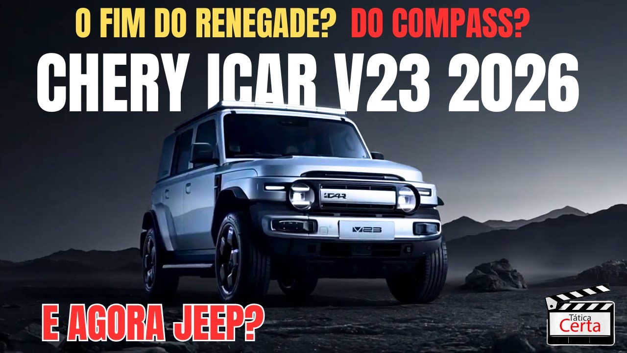 iCAUR V23: jipe elétrico da quarta marca da Chery que chega ao Brasil em 2026 com até 455 cv