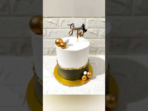 Simple cake design🔥  groom to be || pre wedding cake || models part1 #trending #shorts #shortsfeed