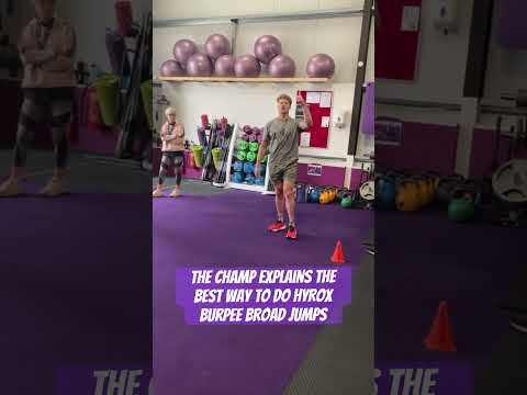 Hunter McIntyre with tips on burpee broad jumps. Subscribe for more. #hyroxtraining #hyrox #bbjs
