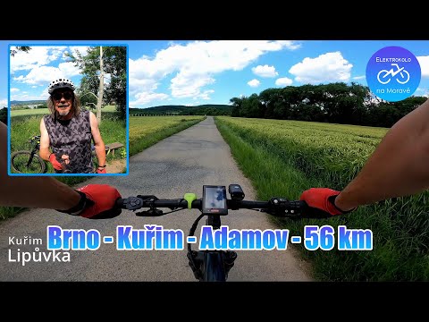 Elektrokolo: Cyklotrasa Brno - Kuřim  - Adamov - Brno.