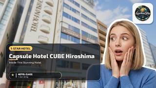 Capsule Hotel CUBE Hiroshima - Inside This Stunning Hotel | Hiroshima, Japan🏩