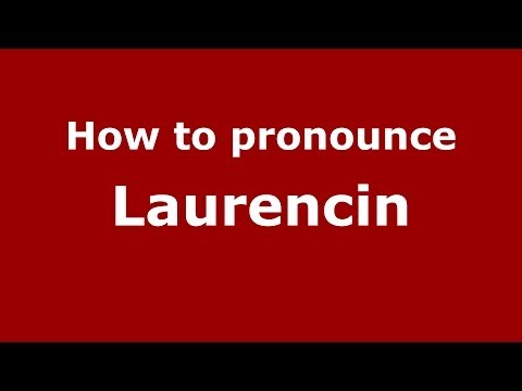 How to pronounce Laurencin