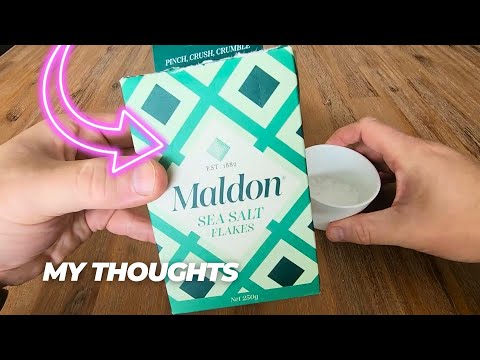 Maldon Salt, Sea Salt Flakes, Kosher, Natural, Handcrafted, Gourmet, Pyramid Crystals