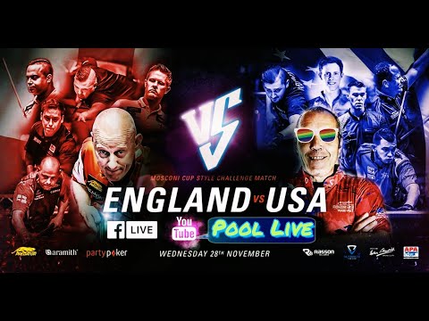 【Pool Live】 Challenge Match - ENGLAND vs USA 2018 - Prepare For Mosconi Cup 2018- Final