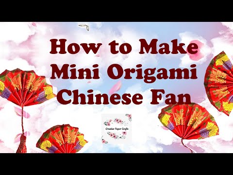 How to Make Mini Japanese Fans - Origami Chinese Fan