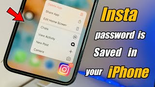 How to see Instagram Password in any iPhone if You Forgot it !! Reset Instagarm Password