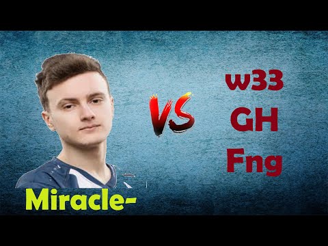 Miracle- Morphling VS w33, GH and Fng Rampage GG DotA