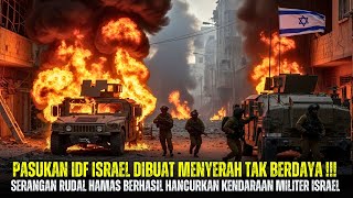 Mengejutkan‼️ Pasukan IDF  Dibuat Menyerah! Rudal Hamas H4ncurkan Kendaraan Militer Israel!
