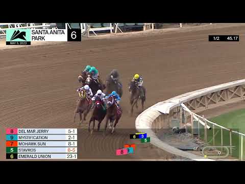 Del Mary Jerry vence a corrida 6 na sexta-feira, 5 de maio, no Santa Anita Park