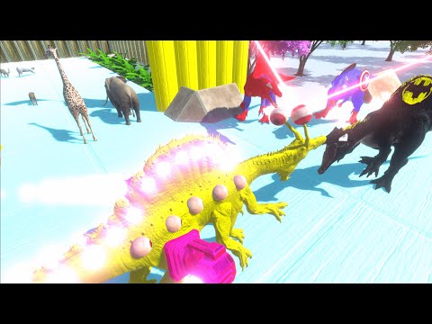 🔥Escape from Crazy Dinosaur Monster Alien⚡vs Super Hero dinosaur🦖 - Animal Revolt Battle Simulator