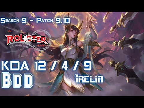KT BDD IRELIA vs YASUO Mid - Patch 9.10 KR Ranked