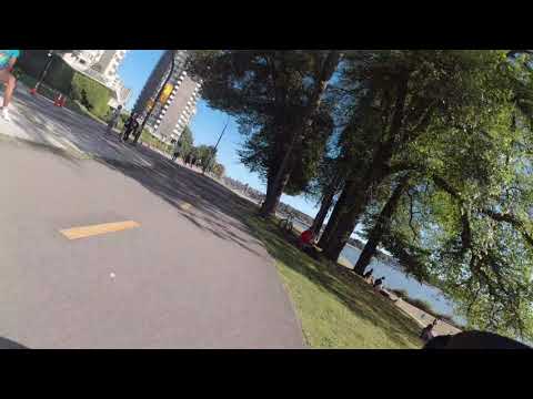 Batec electric bike cruising around Vancouver
