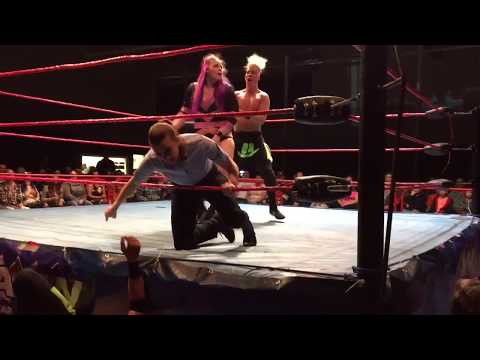 Voros Twins vs Hall Sisters - Sibling InterGender Wrestling Match
