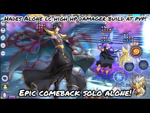 Saint Seiya: Awakening (KOTZ) - Hades Alone LC High HP Damager Build at PvP! Epic Comeback Solo!