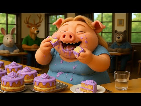 Greedy Pig Girl Ate EVERYTHING — But Instantly Regretted It!