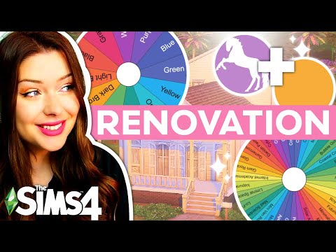 Renovating a WEIRD House with a Random Colour AND Aesthetic in The Sims 4