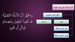 الدرس 47   الأدلة النقلية تفيد اليقين image