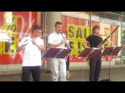 Straßenmusiker in Leipzig am 12.07.2016