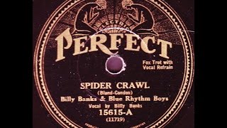 Billy Banks Blue Rhythm Boys: Spider Crawl 1932