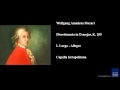 Wolfgang Amadeus Mozart, Divertimento in D major, K. 205, I. Largo - Allegro