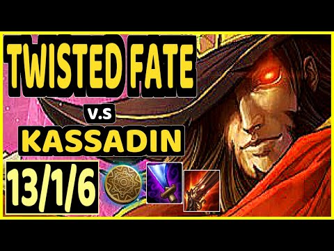 FROZEN (TWISTED FATE) vs KASSADIN - 13/1/6 KDA MID GAMEPLAY - EUW Ranked GRANDMASTER