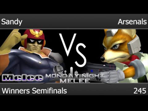 MNM 245 - Sandy (C Falcon) vs TLOC | Arsenals (Fox) Winners Semifinals - Melee