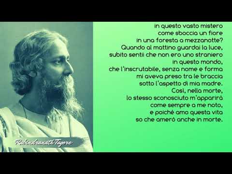 TAGORE: "Non mi accorsi del momento"