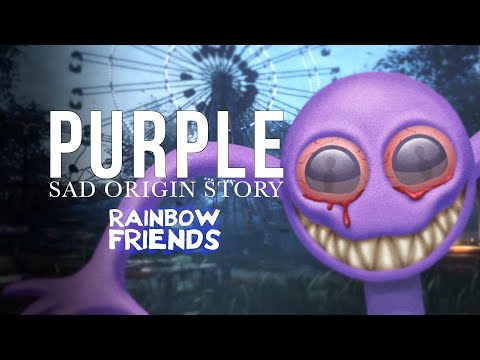SAD ORIGIN Story of PURPLE! Rainbow Friends REAL Life