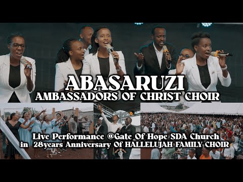 ABASARUZI PERFOMED by Ambassadors Of Christ Choir in 28years Anniversary Of HALLELUJAH FAMILY CHOIR