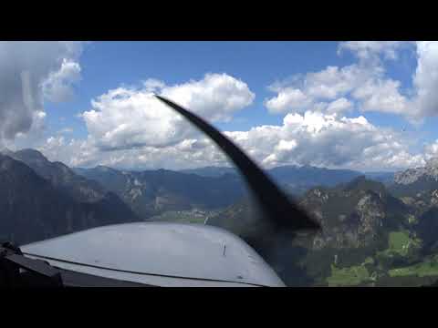 VFR Flug Alpen - Start Zell am See LOWZ Richtung Salzburg