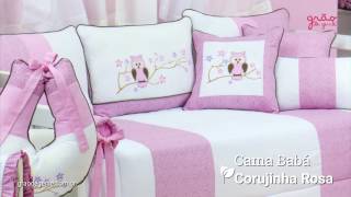 Quarto para Bebê Corujinha Rosa | Ref: 52029